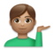 Man Tipping Hand: Medium Skin Tone