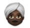 Man Wearing Turban: Dark Skin Tone