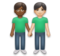 Men Holding Hands: Medium-Dark Skin Tone, Light Skin Tone