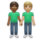 Men Holding Hands: Medium-Dark Skin Tone, Medium-Light Skin Tone