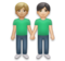 Men Holding Hands: Medium-Light Skin Tone, Light Skin Tone