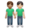 Men Holding Hands: Medium Skin Tone, Light Skin Tone