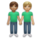 Men Holding Hands: Medium Skin Tone, Medium-Light Skin Tone