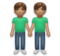 Men Holding Hands: Medium Skin Tone