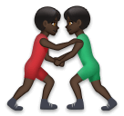 Men Wrestling: Dark Skin Tone