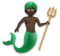 Merman: Dark Skin Tone