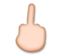 Middle Finger: Medium-Light Skin Tone