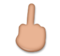 Middle Finger: Medium Skin Tone