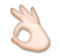 OK Hand: Light Skin Tone
