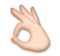 OK Hand: Medium-Light Skin Tone
