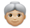 Old Woman: Medium-Light Skin Tone