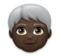 Older Person: Dark Skin Tone