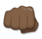 Oncoming Fist: Dark Skin Tone