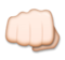 Oncoming Fist: Light Skin Tone