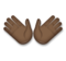 Open Hands: Dark Skin Tone