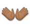 Open Hands: Medium-Dark Skin Tone