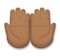 Palms Up Together: Medium-Dark Skin Tone