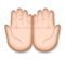 Palms Up Together: Medium-Light Skin Tone