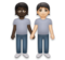 People Holding Hands: Dark Skin Tone, Light Skin Tone