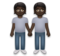 People Holding Hands: Dark Skin Tone