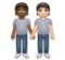People Holding Hands: Medium-Dark Skin Tone, Light Skin Tone
