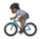 Person Biking: Medium-Dark Skin Tone