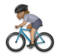 Person Biking: Medium Skin Tone