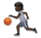 Person Bouncing Ball: Dark Skin Tone