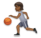 Person Bouncing Ball: Medium-Dark Skin Tone