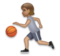 Person Bouncing Ball: Medium Skin Tone