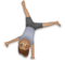 Person Cartwheeling: Medium Skin Tone