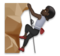 Person Climbing: Dark Skin Tone