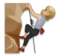 Person Climbing: Medium-Light Skin Tone