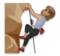 Person Climbing: Medium Skin Tone