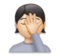 Person Facepalming: Light Skin Tone