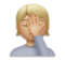 Person Facepalming: Medium-Light Skin Tone