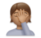 Person Facepalming: Medium Skin Tone