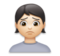 Person Frowning: Light Skin Tone