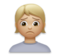 Person Frowning: Medium-Light Skin Tone