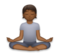 Person in Lotus Position: Medium-Dark Skin Tone