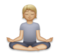 Person in Lotus Position: Medium-Light Skin Tone