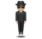 Person in Suit Levitating: Light Skin Tone