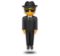 Person in Suit Levitating
