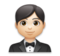 Person in Tuxedo: Light Skin Tone