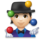 Person Juggling: Light Skin Tone