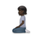 Person Kneeling: Dark Skin Tone