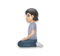 Person Kneeling: Light Skin Tone