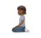 Person Kneeling: Medium-Dark Skin Tone