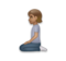Person Kneeling: Medium Skin Tone