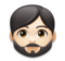 Person: Light Skin Tone, Beard